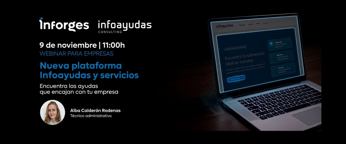 Webinar 9 de noviembre: Nueva plataforma Infoayudas y servicios